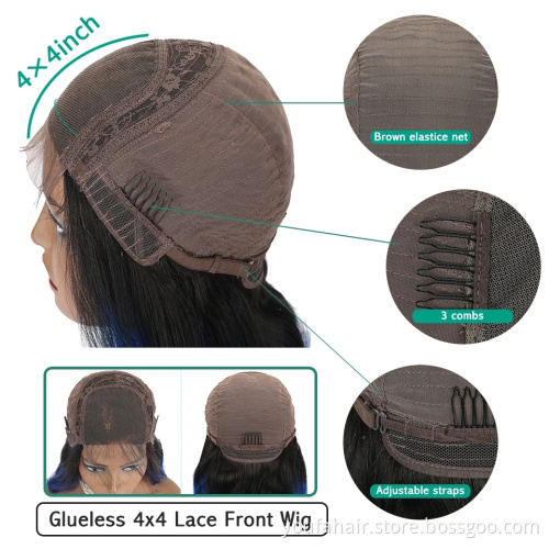 Cuticle Aligned Virgin Indian 100% Human Hair 4x4 Lace Closure Wig 40 Inch Length Unprocessed Loose Deep Wave 5x5 HD Lace Wigs